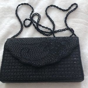 Beaded Black clutch